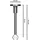 Interdeco GARDINENSTANGE INNENLAUF Sonette Sitra 160 cm, 1-läufig, 20 mm Ø Chrom