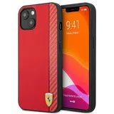 Ferrari iPhone 13 mini Hardcase Carbon Stripe rot