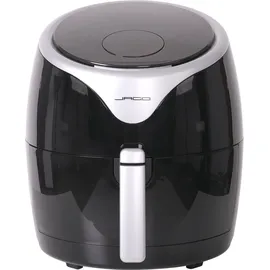 Jago® Heißluftfritteuse 5.5L - 1700 Watt, LED Display mit Touchscreen, 7 Programme, 60 min Timer, Ohne ÖL, Schwarz - Airfryer, Heißluf... - Schwarz