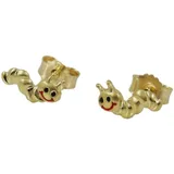 GALLAY Ohrstecker Wurm gold 9Kt 4x8mm