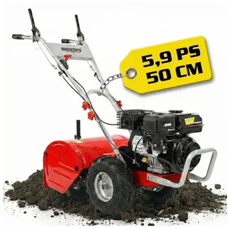 Hecht Benzinmotorhacke Gartenfräse 750 Gartenhacke Motorfräse Bodenhacke Bodenfräse, 50,00 cm Arbeitsbreite, 35 cm Arbeitstiefe, 6,5 PS, Stahlgehäuse