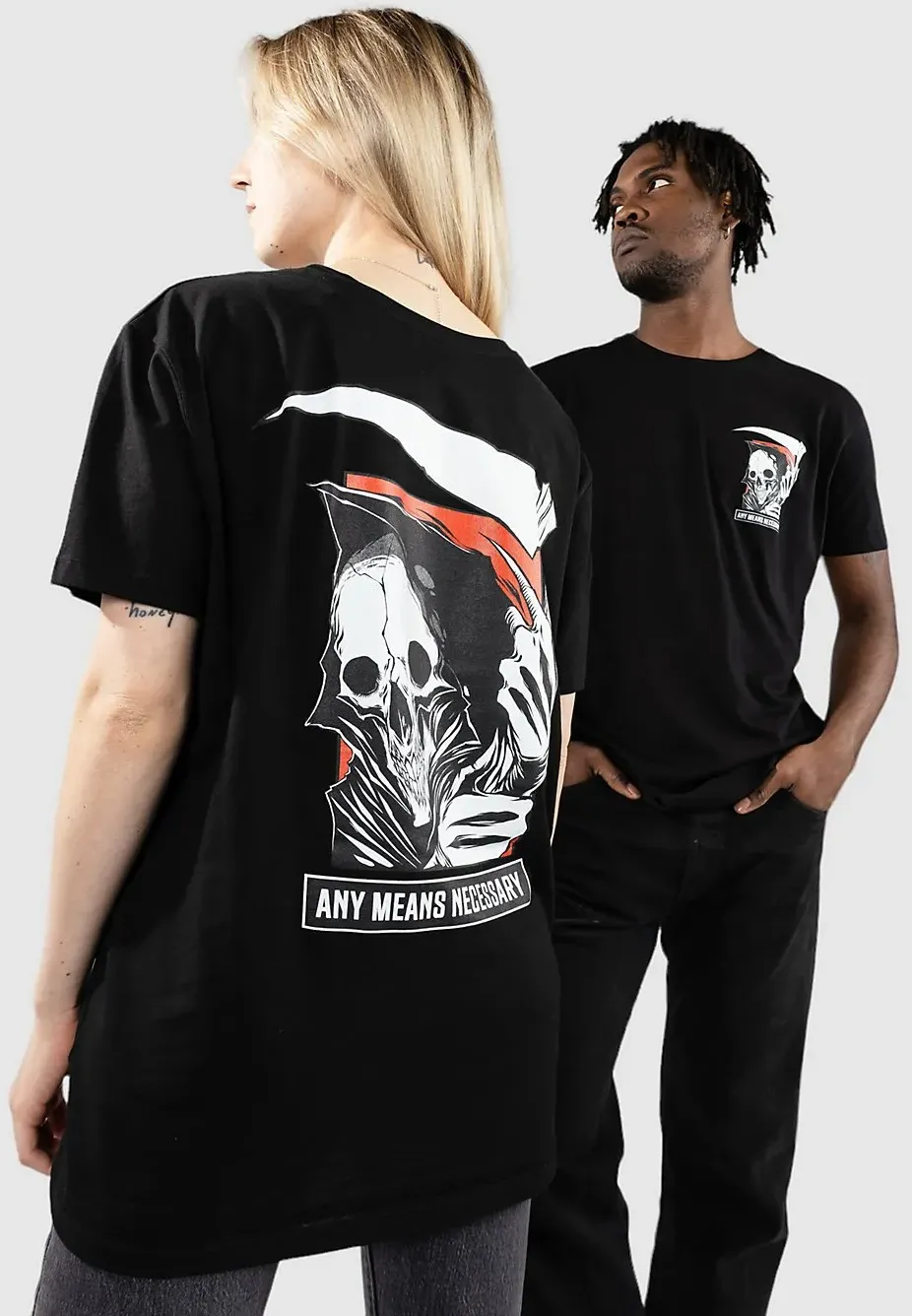 Any Means Necessary Reaper T-Shirt black Gr. M