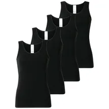 SCHIESSER Unterhemd Modern Multipacks in Schwarz | Gr.: 38