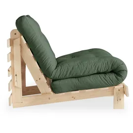 Karup Schlafcouch Baumwolle/Polyester 2-Sitzer Grün