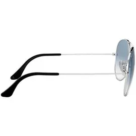 Ray Ban Aviator Large Metal RB3025 003/3F 58-14 polished silver/light blue