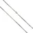 VIVANCE Collierkettchen 925/- Silber Schlangenkette diamantiert weiß 60cm