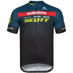 ODLO Herren Shirt T-shirt s/u collar s/s full zi, SCOTT SRAM SS22, M
