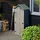 Outsunny Gartenschrank Gartenhaus Gerätehaus Geräteschuppen mit Fachböden Asphaltdach Holz Grau+Grün 77 x 54,2 x 179 cm