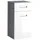 Bega BBK SP. z.o.o. sp. K. Unterschrank MANHATTAN, Weiß Hochglanz - Grau - 1 Tür - 1 Schublade