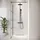 Badplaats Essos Walk-In-Dusche 90 x 200 cm Schwarz