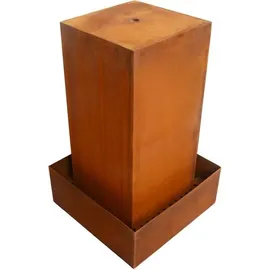 Estexo Springbrunnen Cortenstahl Set 50x50x80 cm