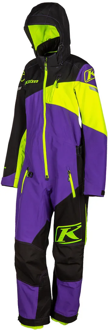 Klim Ripsa Dames One Piece Sneeuwpak, zwart-donkerrood, XS Voorvrouw