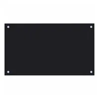 vidaXL Küchenrückwand Schwarz 70x40 cm Hartglas
