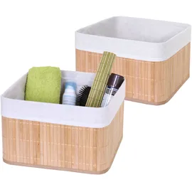 MCW Aufbewahrungskorb MCW-C21 2er-Set 33 x 33 x 21 cm beige