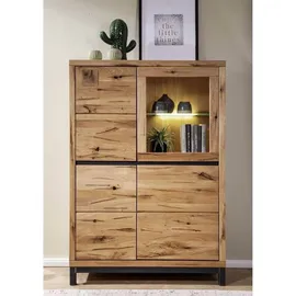 Massivmoebel24 Highboard 103 x 40 x 148 cm Beige