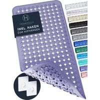 Homerella homerella® Badewannenmatte rutschfest 88x39cm, INKL. HAKEN, Rutschfeste Badematte