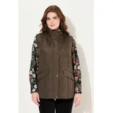 Ulla Popken Weste in dunkles olive | Gr.: 54-56