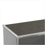 Eco Filzauflage geeignet für USM Haller Möbel inkl. Antirutschmatte (Graphite, 48,5 x 73,5cm)