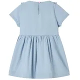 vidaXL Kinderkleid mit Rüschen Hellblau 104