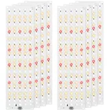 1080 LEDs Pflanzenlampe - 8 Stück LED Vollspektrum Doppelschalter, Pflanzenleuchte, Pflanzenlicht Wachsen licht mit 3/9/12H Zeitschaltuhr 10 Arten von Helligkeit für Zimmerpflanzen [Energieklasse B]