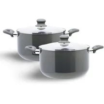 Buri Rom Topf-Set 2-tlg. Kochtopf + Deckel