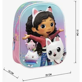 gabby's dollhouse 3D Rucksack, Tasche 31 cm