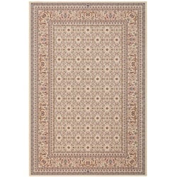 Webteppich Karat 160 x 230 cm Schurwolle Beige