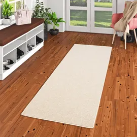 Snapstyle Hochflor Velours Teppich, Läufer Mona Creme, 100x200cm