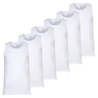 Lacoste Unterhemd 6er Pack in Weiß S