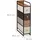 Relaxdays Schubladenschrank 84,5 x 20 x 49,5 cm Braun
