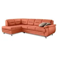 sit&more Eckcouch Kunstleder 2-Sitzer Terrakotta