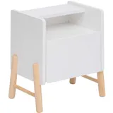 Mobili Rebecca Kindernachttisch Rebecca 49 x 43 x 30 cm Kiefer MDF weiß