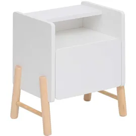 Mobili Rebecca Kindernachttisch Rebecca 49 x 43 x 30 cm Kiefer MDF weiß