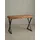 KADIMA DESIGN Schreibtisch Sheesham, X-förmiges Metallgestell, Schublade. 120x55x78 cm