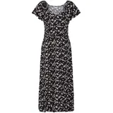 Oxmo Midikleid Schwarz/Orchid 40
