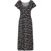 Oxmo Midikleid Schwarz/Orchid 40