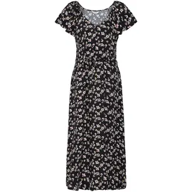 Oxmo Midikleid Schwarz/Orchid 40