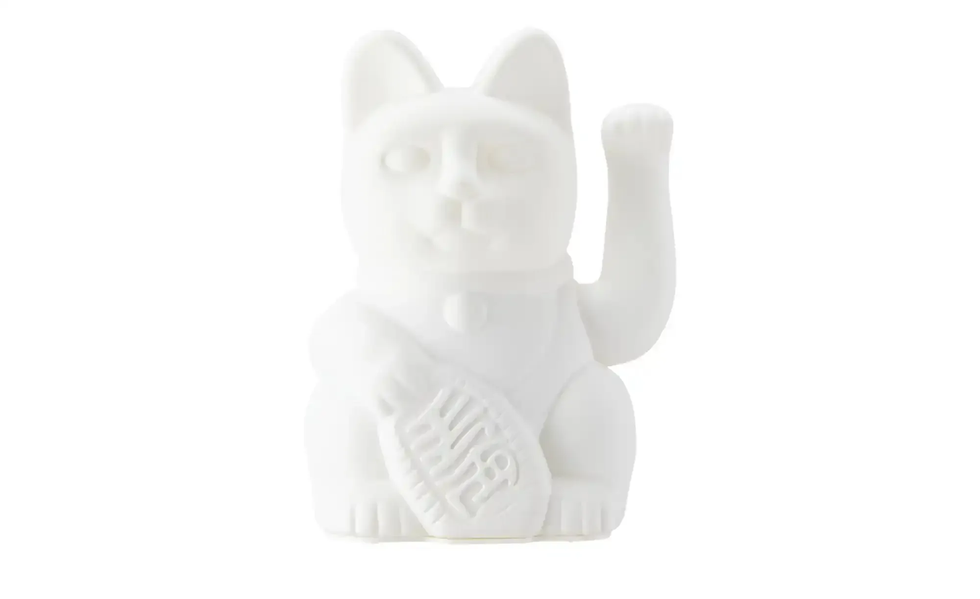 DONKEY Winkekatze   , weiß , Kunststoff , Maße (cm): B: 8,5 H: 15