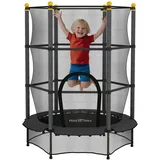 Homcom Kindertrampolin Ø140 cm inkl. Sicherheitsnetz Schwarz