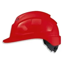 Schutzhelm pheos IES mit Lüftung, rot - rot