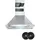 Yuna Davina WH60A Wandhaube 60 cm Silber