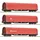 Roco 3-tlg. Set: Schiebeplanenwagen 6600156 H0