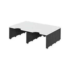 Styro styro® Aufbaueinheit styrodoc duo, 2 Fächer, schwarz/grau