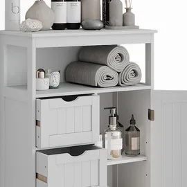 Vicco Midischrank Bianco Weiß 56 x 86.5 cm mit Schubladen