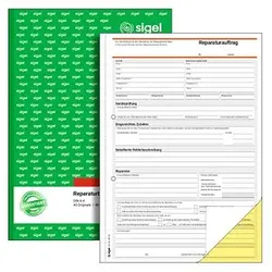 SIGEL Erfassung der Reparatur Formularbuch