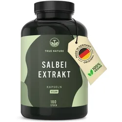 Salbei Kapseln Vegan, 12mg ätherische Öle, 6 Monate Vorrat 180 St