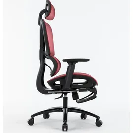 Trisens Bürostuhl in moderner Mesh-Optik mit Fußstütze ergonomischer Drehstuhl mit Nacken und Lordosenstütze - Gamingstuhl mit atmungsaktiver Netzrückenlehne und Wippfunktion