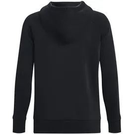 Under Armour Rival Fleece Big Logo Hoodie Damen 001 black/white XL