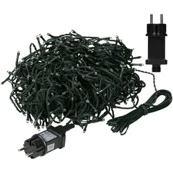 ECD Germany Lichterkette Weihnachtsbeleuchtung Deko Warmweiß IP-44 Innen/Außen 18 m 240 LED