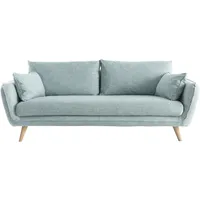 Sofa skandinavisch 3 Plätze eisblau CREEP